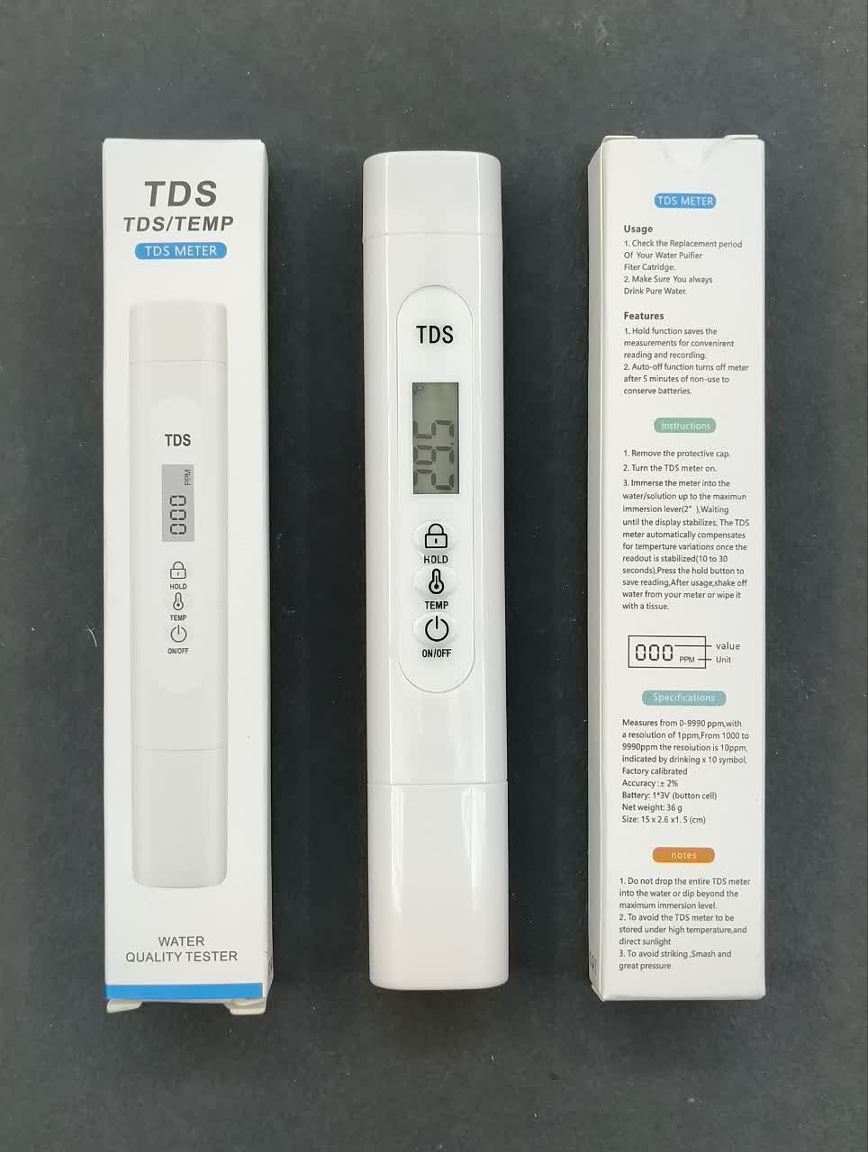 دستگاه سختی سنج TDS تی دی اس متر ۳ رقمی ۳ کلیدوارداتی مدل M1S ‌