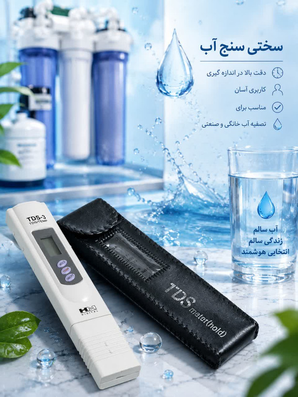 سختی سنج آب TDSمتر طرح HM
